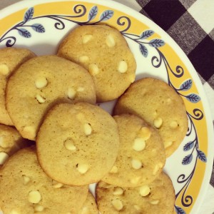 Lemon White Choclote Chip Cookies